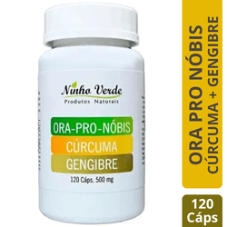ORA PRO NÓBIS + CÚRCUMA + GENGIBRE 500MG 120 CÁPSU... - ALX MARKET
