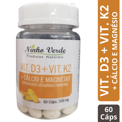 Vitamina D3 + Vitamina K2 (MK-7) Cálcio e Magnésio... - ALX MARKET