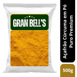 Açafrão Cúrcuma em Pó Puro Premium GRAN BELL'S - 1... - ALX MARKET