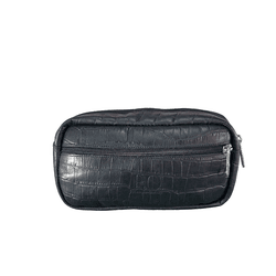 Necessaire Masculina de Couro Cinza - RETAOPOSTA