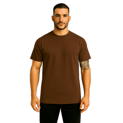Camiseta Tradicional Marrom - CAMISETA TRAD MARROM - RIBEIRO STORE