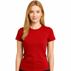 Camiseta Baby Look Vermelho - BABY LOOK VERMELHO - RIBEIRO STORE