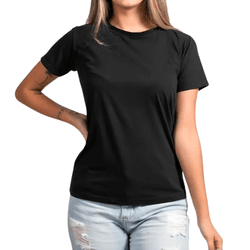 Camiseta Baby Look Preto - Baby Look-Pto - RIBEIRO STORE