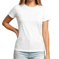 Camiseta Baby Look Branco - Baby Look-Bco - RIBEIRO STORE