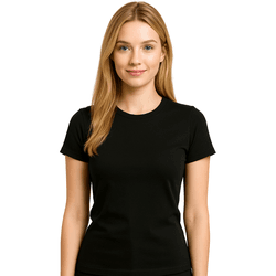 Camiseta Baby Look Preto - Baby Look-Pto - RIBEIRO STORE