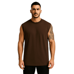 Regata Oversized Marrom - REGATA-OVER-MARROM - RIBEIRO STORE