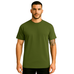 Camiseta Tradicional Verde Militar - CAMISETA TRAD... - RIBEIRO STORE