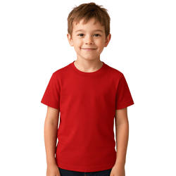 Camiseta Infantil Vermelho - CAMISETA INF VERMELHO - RIBEIRO STORE