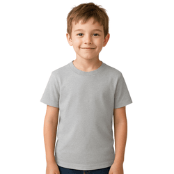 Camiseta Infantil Cinza Mescla - CAMISETA INF CINZ... - RIBEIRO STORE