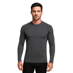 Camiseta Manga Longa UV Cinza Chumbo - CAMISETA MA... - RIBEIRO STORE