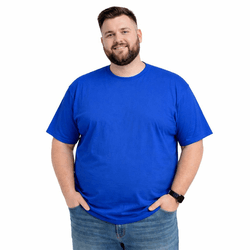 Camiseta Plus Size Azul Royal - CAMISETA PLUS AZUL... - RIBEIRO STORE