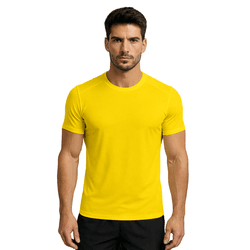 Camiseta Dry Fit Amarelo Bandeira - CAMISETA DRY F... - RIBEIRO STORE