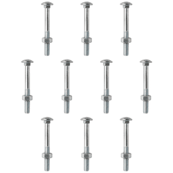 Kit Parafuso Francês Com Porca 1/2'' x 4'' - 53,0033 (Com 10 Unidades) - Nord