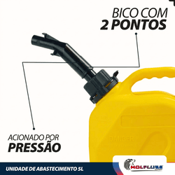 Galão de Abastecimento Manual Para Transferência de Combustível 5L (2081W) - Lupus