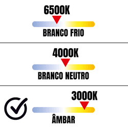 Kit Plafon LED Quadrado de Embutir 18W - 3000K Com 10 Unidades (520,0045) - Noll LED