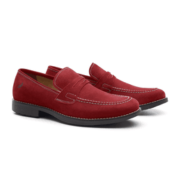 Sapato Masculino Loafer Vermelho Calhetas - RITUCCI