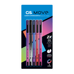Caneta Esf. Cis Move Ponta 0,7... - Guilan Papelaria e Utilidades