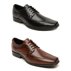 Combo Sândalo 2 pares Plaza Cadarço Preto/Tabaco