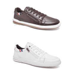 Combo 2 Sapatênis Adam Café/Off White