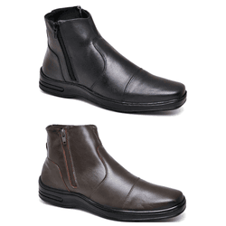 Combo 2 Botas Sândalo Tower Preto/Café