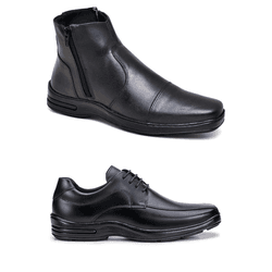 Combo 2 Pares Sândalo Tower/Logan Preto