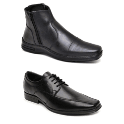 Combo 2 Pares Sândalo Plaza e Tower Preto