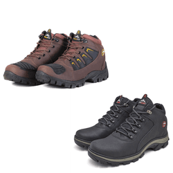 Kit 2 Pares de Bota Adventure Masculina Marrom e P... - WEST LINE