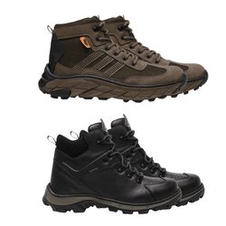 Kit 2 Pares de Bota Adventure Masculina Preto e Ol...