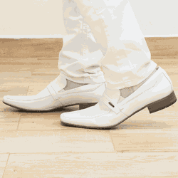 Sapato Branco Masculino Scatamacchia Social - JC64 - SAPATO BRANCO CIA