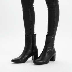 Botas Femininas Montaria Lirom Cano Médio Salto Bi... - CALÇADOS LIROM