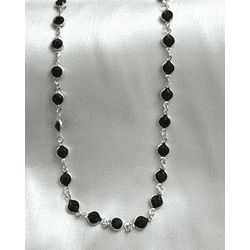 Choker com zircônia negra - Prata 925 - SC08 - SCAGLIONI