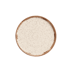 Conjunto 6 Pratos Sobremesa Colors Branca - Cerâmica Scalla