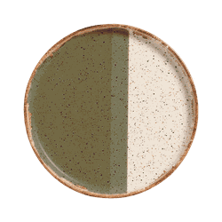 Conjunto 6 Pratos Raso Colors Verde - Cerâmica Scalla