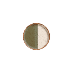 Conjunto 6 Pratos Pao Colors Verde - Cerâmica Scalla