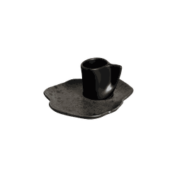 Conjunto 6 Xicaras Cafe C/ 6 Pires Organico Onix D... - Cerâmica Scalla