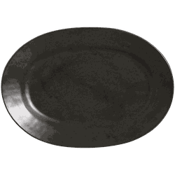 Travessa Media Stone Black Ø39cm Scalla - Cerâmica Scalla