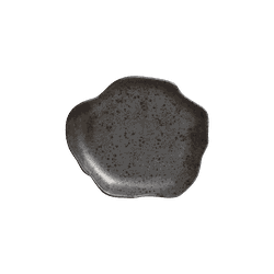 Conjunto 6 Pratos Sobremesa Ø19cm Orgânico Ônix Di... - Cerâmica Scalla