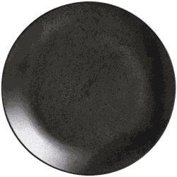 Sousplat Stone Black Ø34cm Scalla - Cerâmica Scalla