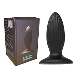 Plug Anal de silicone - BARLOW - S-Hande Preto - SEGREDO SEX SHOP