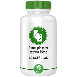 Pinus pinaster extrato 75mg 60 cápsulas - Seiva Manipulação | Produtos Naturais e Medicamentos