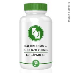Saffrin® 90mg + Serenzo™ 250mg 60cápsulas - Seiva Manipulação | Produtos Naturais e Medicamentos