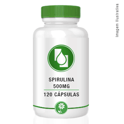 Spirulina 500mg 120cápsulas - Seiva Manipulação | Produtos Naturais e Medicamentos