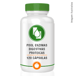 Pool Enzimas Digestivas Protéicas120 cápsulas - Seiva Manipulação | Produtos Naturais e Medicamentos