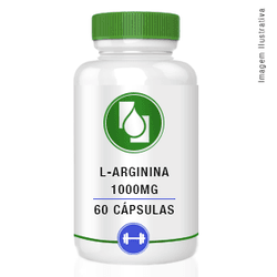 L Arginina 1000mg 60 cápsulas - Seiva Manipulação | Produtos Naturais e Medicamentos