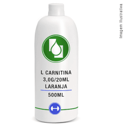 L Carnitina 3,0g/20ml Laranja 500ml - Seiva Manipulação | Produtos Naturais e Medicamentos