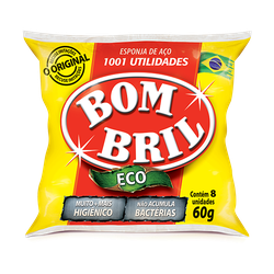 Esponja De Aço Bom Bril 60g - 8 Unidades