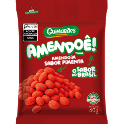 Amendoim Sabor Pimenta 60g - Guimarães Alimentos
