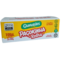 Paçoca Rolha C/100un 1,3kg - Guimarães Alimentos