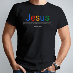 Camiseta T-Shirt Masculina Black Buscar Jesus - 07 - SKU WEAR