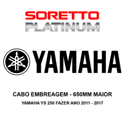 Cabo Embreagem Alongado 650mm Maior - Yamaha Ys 25... - SORETTO